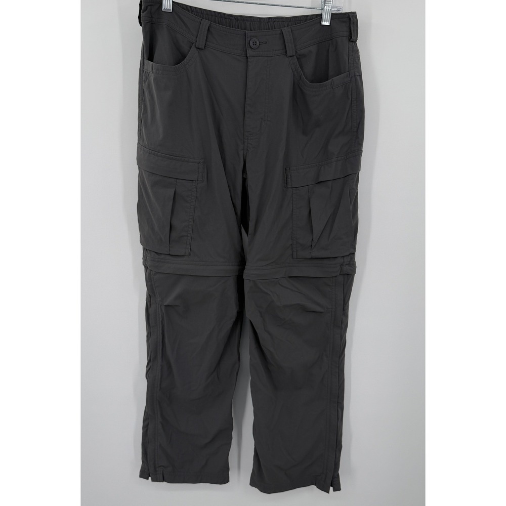 REI Co-op Sahara Convertible Cargo Hiking Pants Mens 34x30 Gray Zip Off Shorts